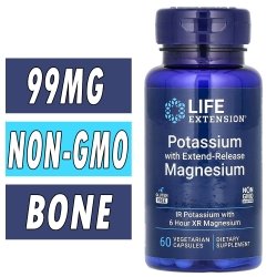 Life Extension Potassium with Extend Release Magnesium Bottle Image