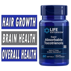 Life Extension Super Absorbable Tocotrienols - 60 Softgels Bottle Image