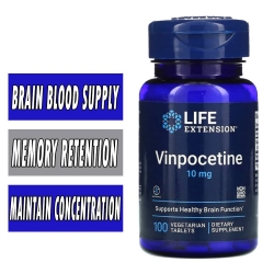 Life Extension Vinpocetine - 10 mg - 100 VTabs - Brain Health
