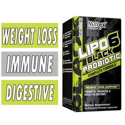 Lipo 6 Black Probiotic - Nutrex - 30 Capsules Image