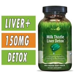 Milk Thistle Liver Detox - Irwin Naturals - 60 Liquid Softgels Bottle Image