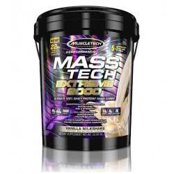 Mass Tech Extreme 2000 By MuscleTech, Vanilla Milkshake, 22lb