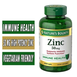 Nature's Bounty Zinc - 50 mg - 400 Caplets