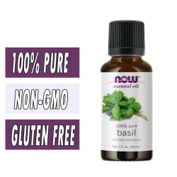 NOW Basil Oil - 1 fl oz
