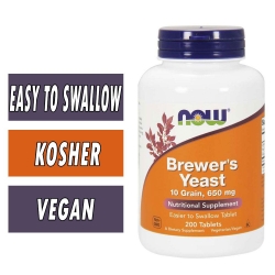 NOW Brewers Yeast - 200 Tabs