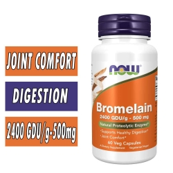 NOW Bromelain - 500 mg - 60 Veg Caps