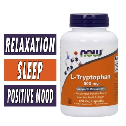 NOW, L-Tryptophan, 500 mg, 120 Vcaps