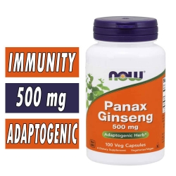 NOW Panax Ginseng, 500 mg, 100 Caps