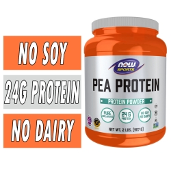 NOW Pea Protein - Unflavored - 2LB Bottle Image