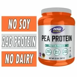 NOW Pea Protein - Unflavored - 2LB Bottle Image