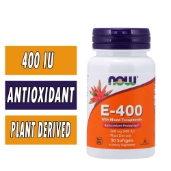 NOW Vitamin E-400 IU Mixed Tocopherols - 50 Softgels