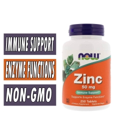 Zinc, By NOW Foods, 50 mg, 250 Tabs,