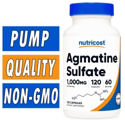 Nutricost Agmatine Sulfate (Powder/Capsules) Bottle Image