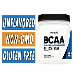 Nutricost BCAA - Unflavored - 90 Servings Bottle Image