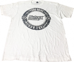 Nutrex T-Shirt, White, X-Large
