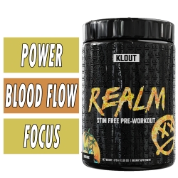 Realm Pre Workout - Klout PWR - Stimulant Free Bottle Image