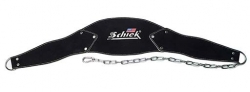 Schiek's Sports Leather Contour Dip Belt Black Suede Model B5008