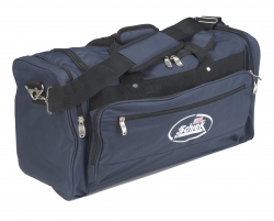 Schiek's Sports Deluxe Polyester Gym Bag Solid Navy Model SGB22 Gym Bag