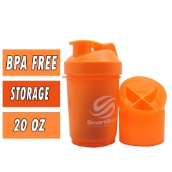 SmartShake, Neon Orange Shaker Cup, 20 oz