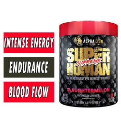 SuperHuman Supreme - Alpha Lion - Hardcore Stim Pre Workout Bottle Image