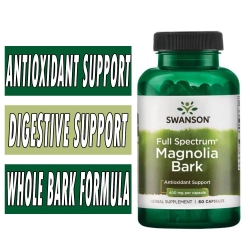 Swanson Full Spectrum Magnolia Bark - 400 mg - 60 Caps