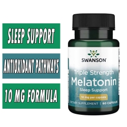 Swanson Melatonin - Triple Strength - 10 mg - 60 Capsules