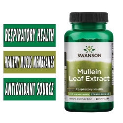 Swanson Mullein Leaf Extract - 250 mg - 60 Caps