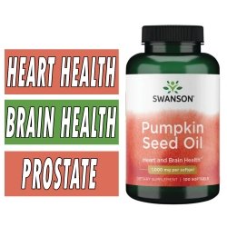 Swanson Pumpkin Seed Oil - 1000 mg - 100 Softgels Bottle Image