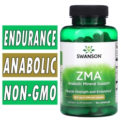 Swanson ZMA - 800 mg - 90 Capsules Bottle Image
