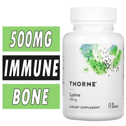 Thorne Lysine - 500 mg - 60 Capsules Bottle Image