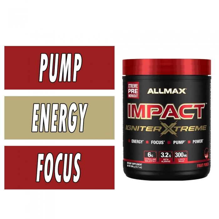 Impact Igniter Xtreme - Allmax Nutrition - Pre Workout Bottle Image