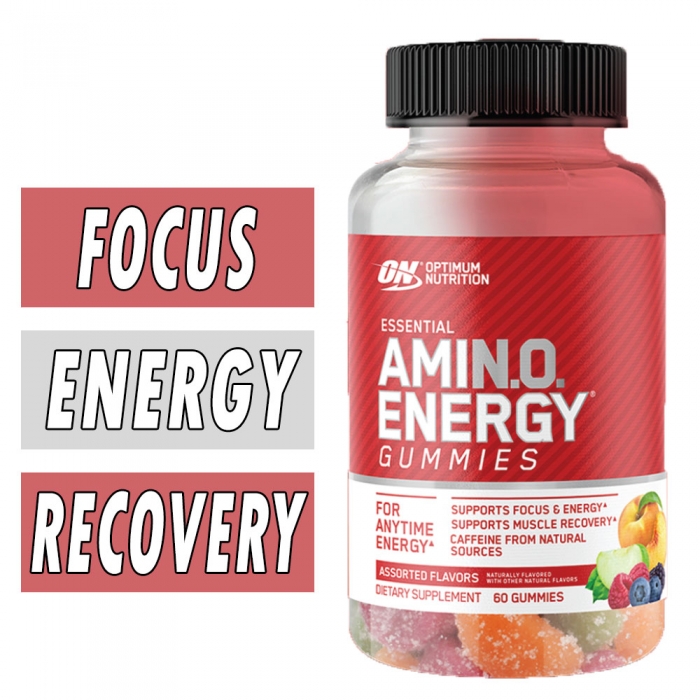 Amino Energy Gummies - Optimum Nutrition - Assorted Flavors - 60 Gummies