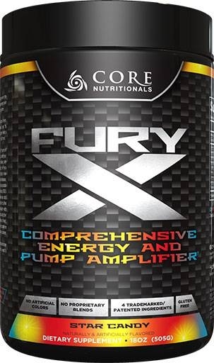 Core Fury X Pre Workout - Star Candy - 505 Grams