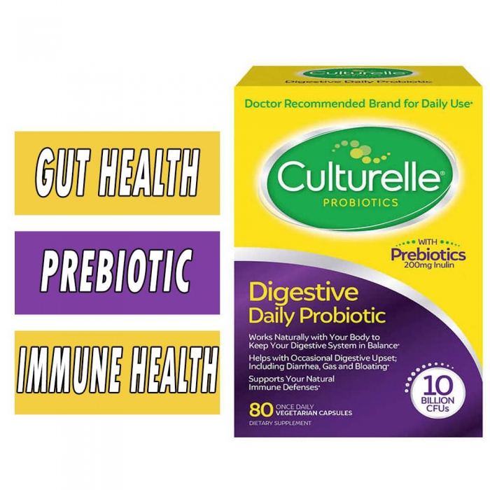 Culturelle Digestive Health Probiotic, 80 Veg Caps