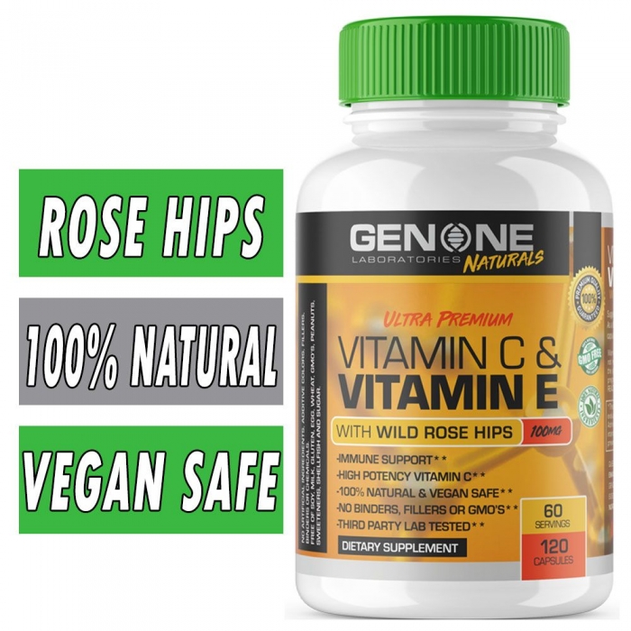 Genone Vitamin C and E - 120 Capsules