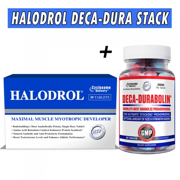 The Halodrol Deca-Dura Stack - Hi Tech Pharmaceuticals - 4 Week Cycle Bottle Image
