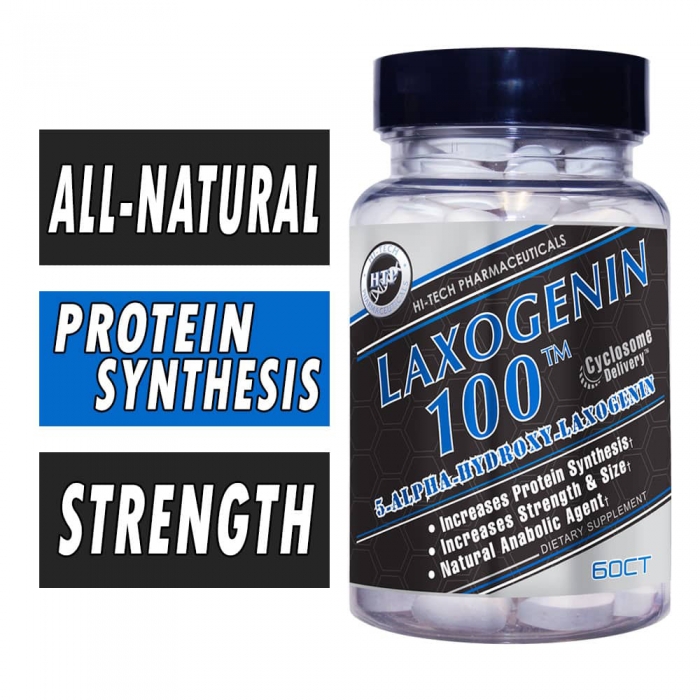 Laxogenin 100 By Hi-Tech Pharmaceuticals, 60 Tabs Bottle Image