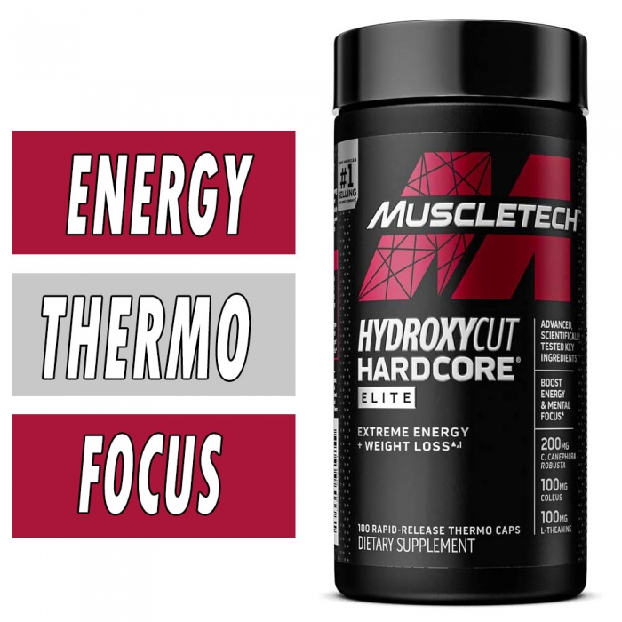 MuscleTech Hydroxycut Elite By - Fat Burner - 100 Caps Bottle Image