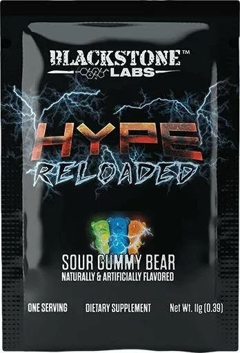 Hype Reloaded By Blackstone Labs, Sour Gummy Bear, Sample Packet
