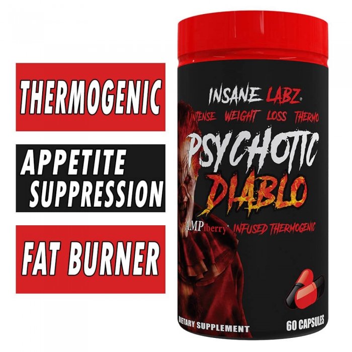 Psychotic Diablo - Insane Labz - 60 Capsules Bottle Image