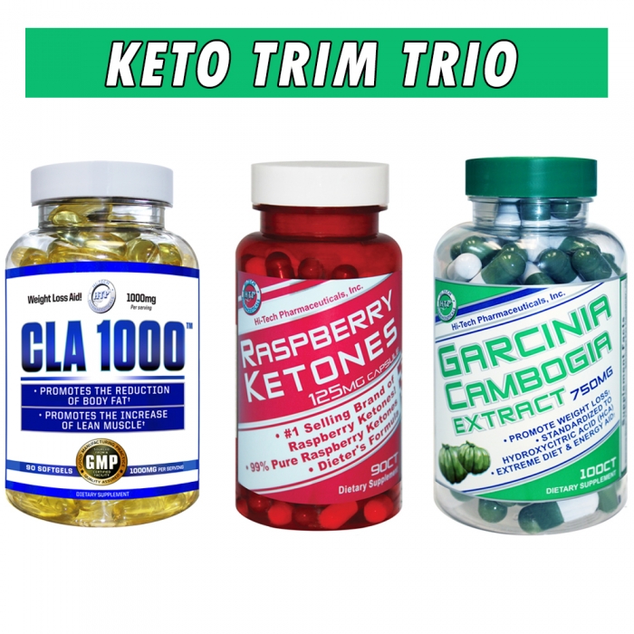 Keto Trim Trio - Hi Tech Pharmaceuticals - Weight Loss Stack Bottle Image