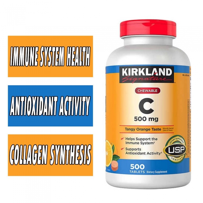 Kirkland Chewable Vitamin C - 500 mg - 500 Tablets