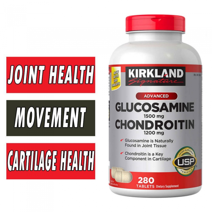 Kirkland Glucosamine Chondroitin, 280 Tabs Bottle Image