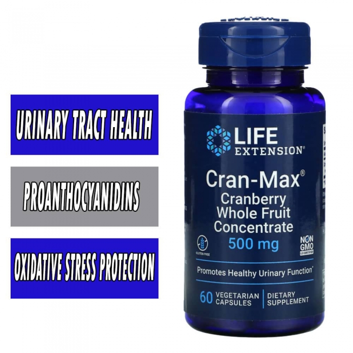 Life Extension Cran-Max - 500 mg - 60 Veg Capsules