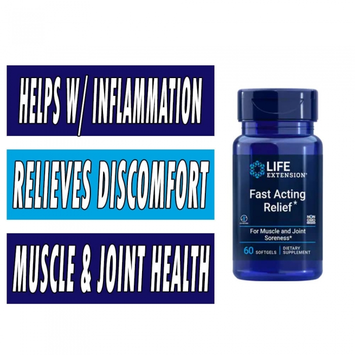 Life Extension Fast Acting Relief - 60 Softgels bottle image
