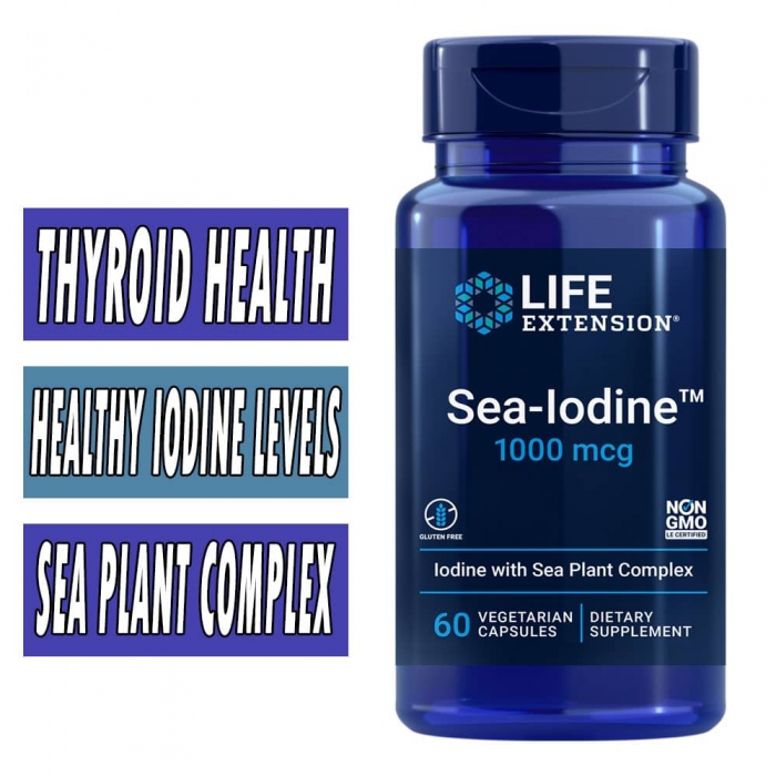 Life Extension Sea Iodine - 60 Veg Caps bottle image