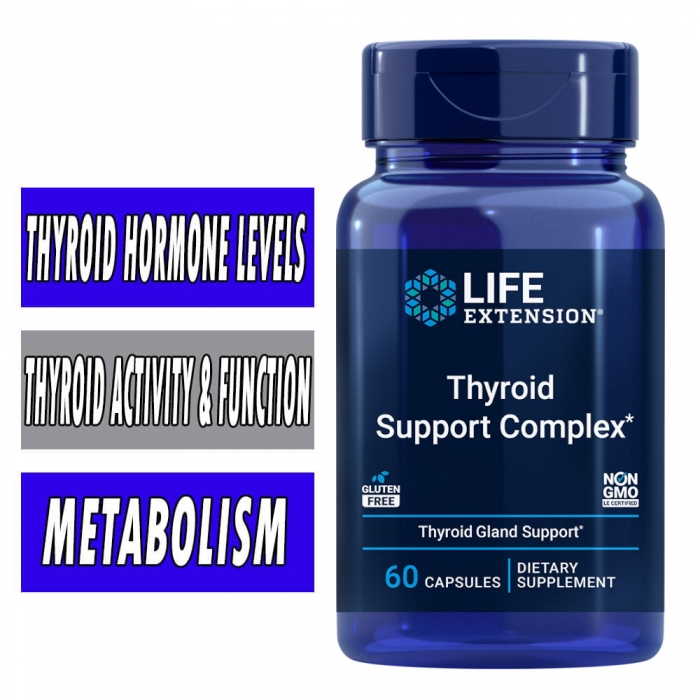 Life Extension Thyroid Support Complex - 60 Capsules Bottle Image