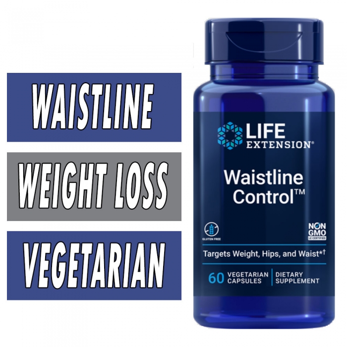 Life Extension Waistline Control - 60 Veg Capsules Bottle Image