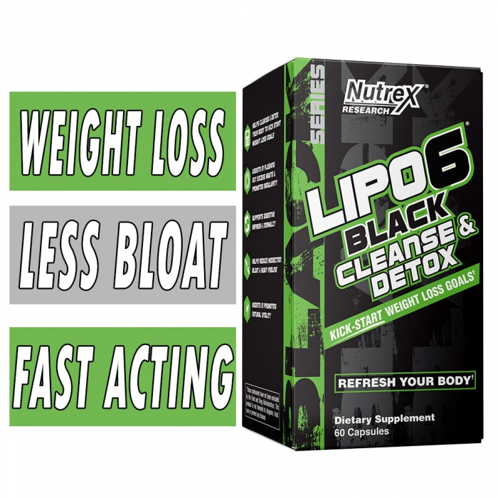 Lipo 6 Black Cleanse and Detox - Nutrex - 60 Capsules Bottle Image