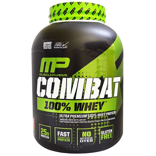 Combat Whey Protein By MusclePharm, Strawberry, 5LB 